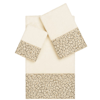 Spots 3 Piece Turkish Cotton Towel Set