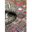 Tapis unique brun / framboise / vert forêt 4 pi x 10 pi Jijim