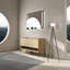 Meuble-lavabo 48 po avec portes à fermeture en douceur - Artisanat en bois d'ingénierie Chêne chic moderne à colorier pour économiser de l'espace Le cabinet 3 améliore le rangement et l'apparence