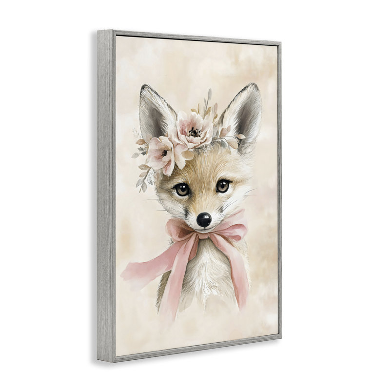 «Sweet Baby Fox» avec giclée à arc, design par Creative Studio, H 24 po x l 16 po, Estampe numérique Farmhouse