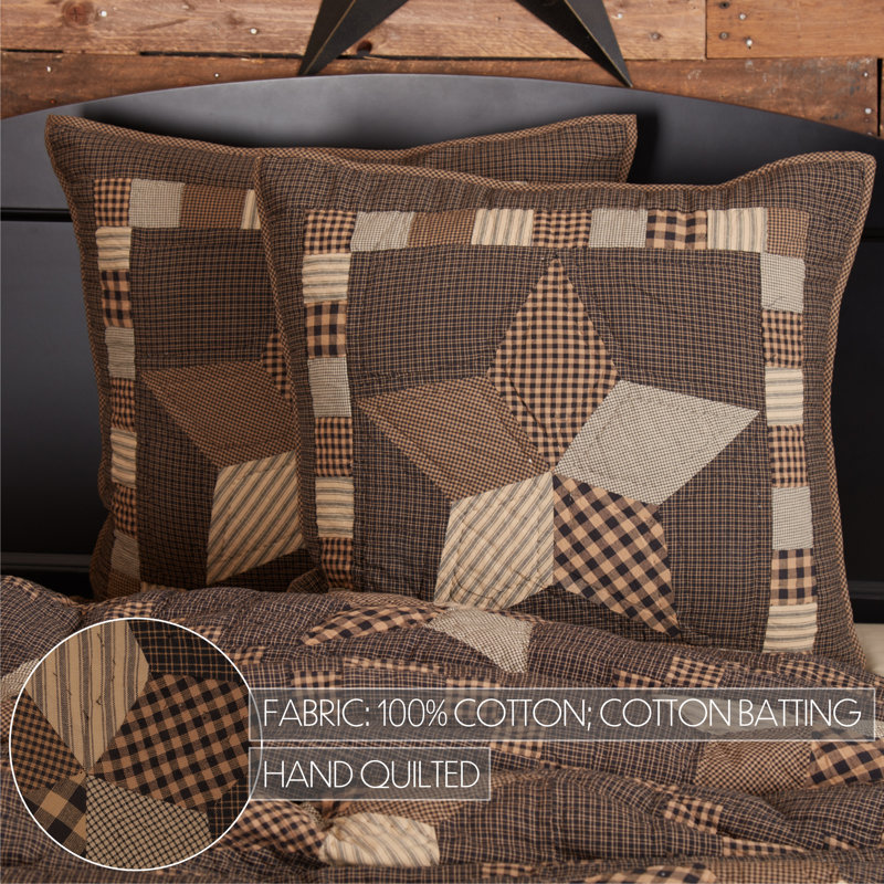 Farmhouse Star Euro Sham Quilted