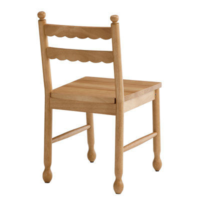 Chaises de salle à manger de style Mid-Century en bois massif de style Windsor avec dossier à lattes pour la cuisine et la salle à manger