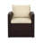 Arlington 5 - Person Outdoor Wicker Patio Conversation Set With Deep Seating Cushions