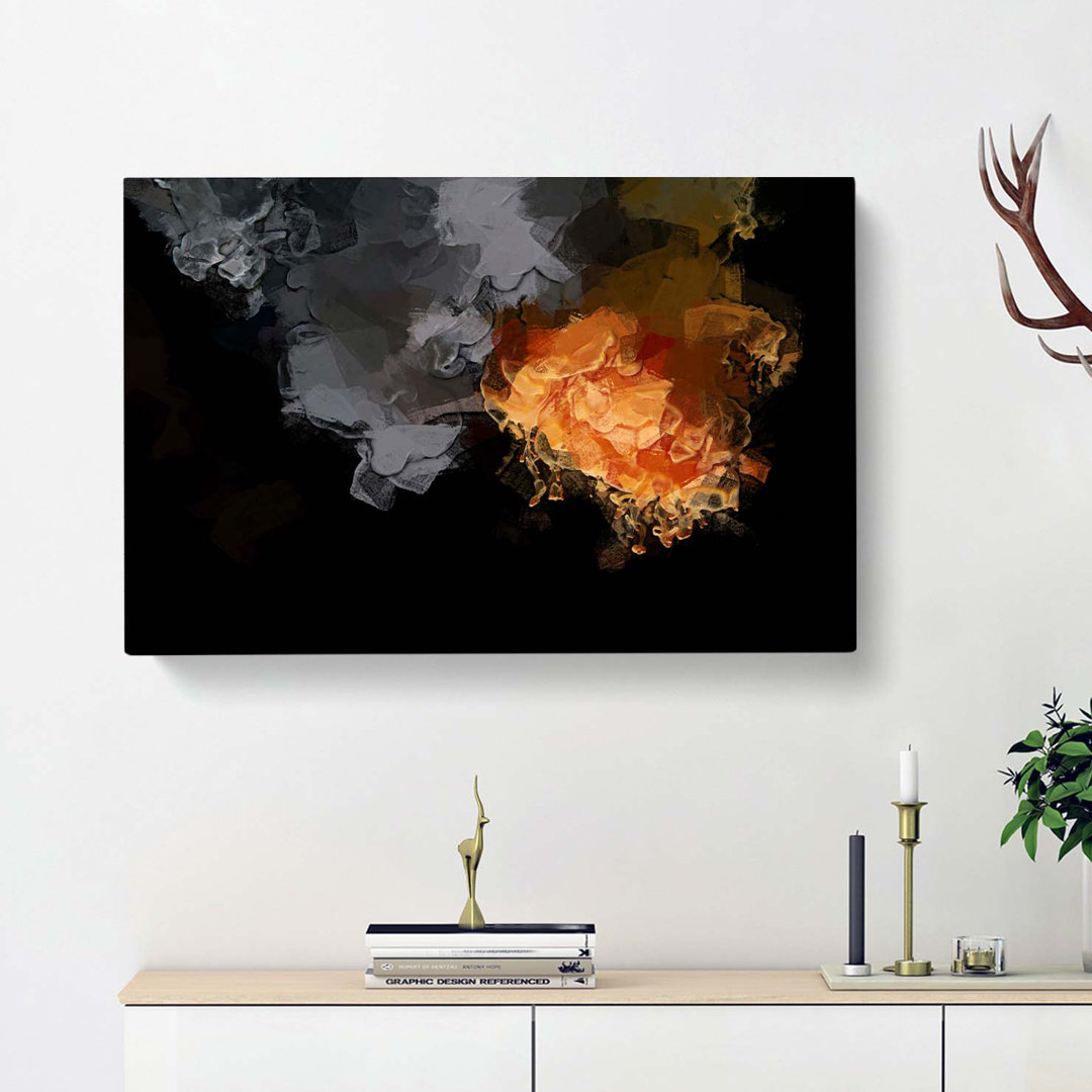 Fire of the Mind in Abstract - Wrapped Canvas