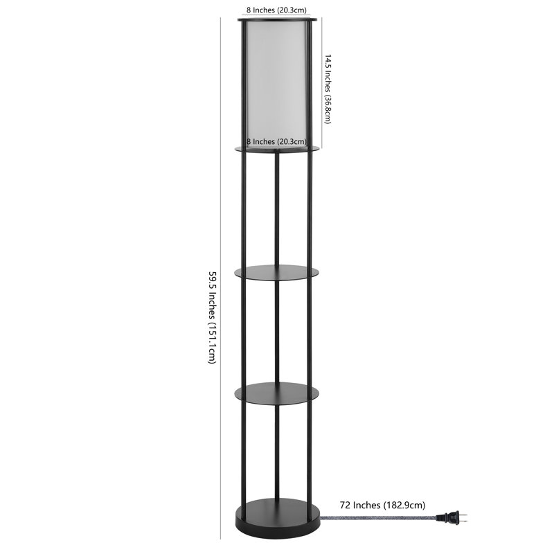 Lampe sur pied colonne 60 po Emersynn