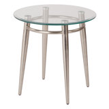Laticia Glass Top End Table