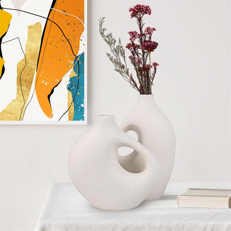 Crystina Stoneware Floor Vase