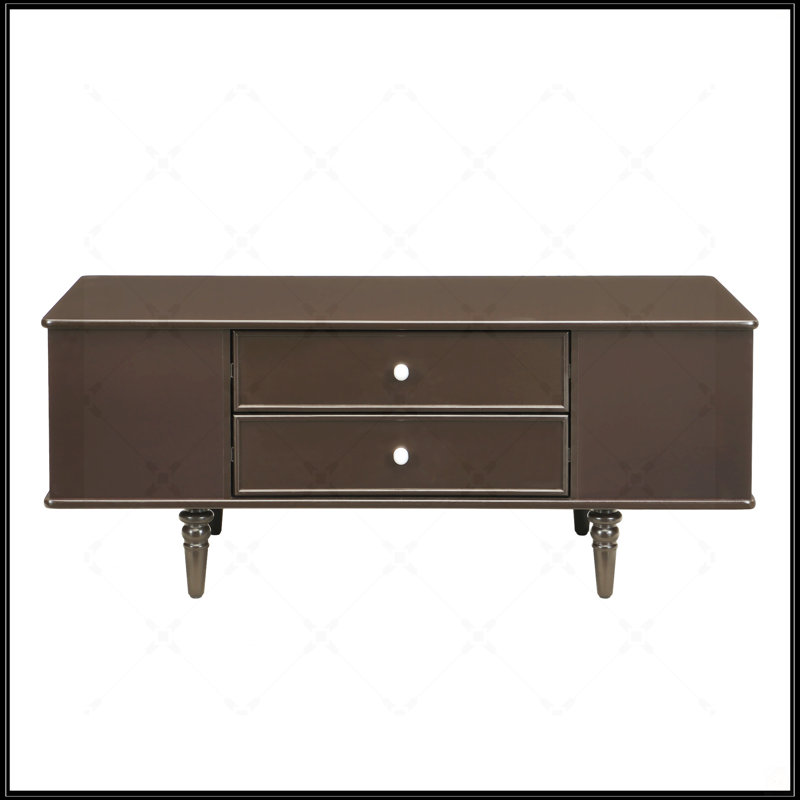 Table basse moderne moderne à quatre tiroirs, Brun