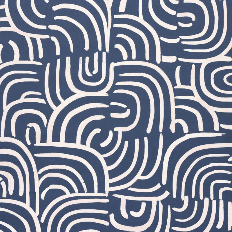 Schumacher x Backdrop New Beat Wallpaper, Dark Blue