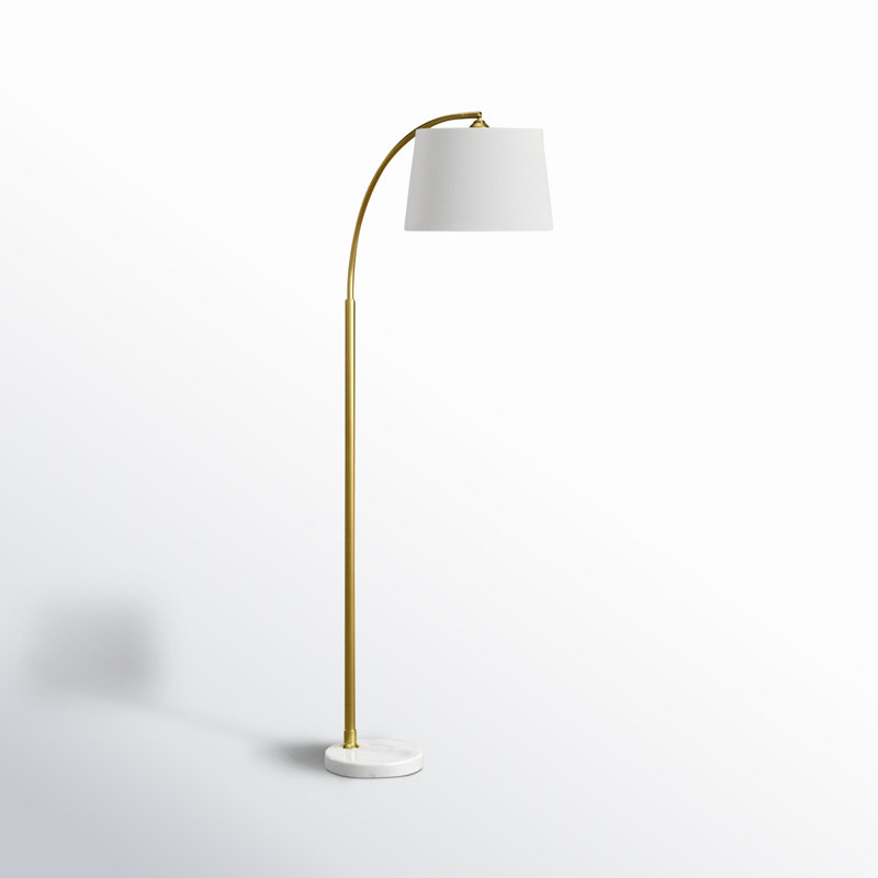 Mendy 64.5'' Gold Arched Floor Lamp