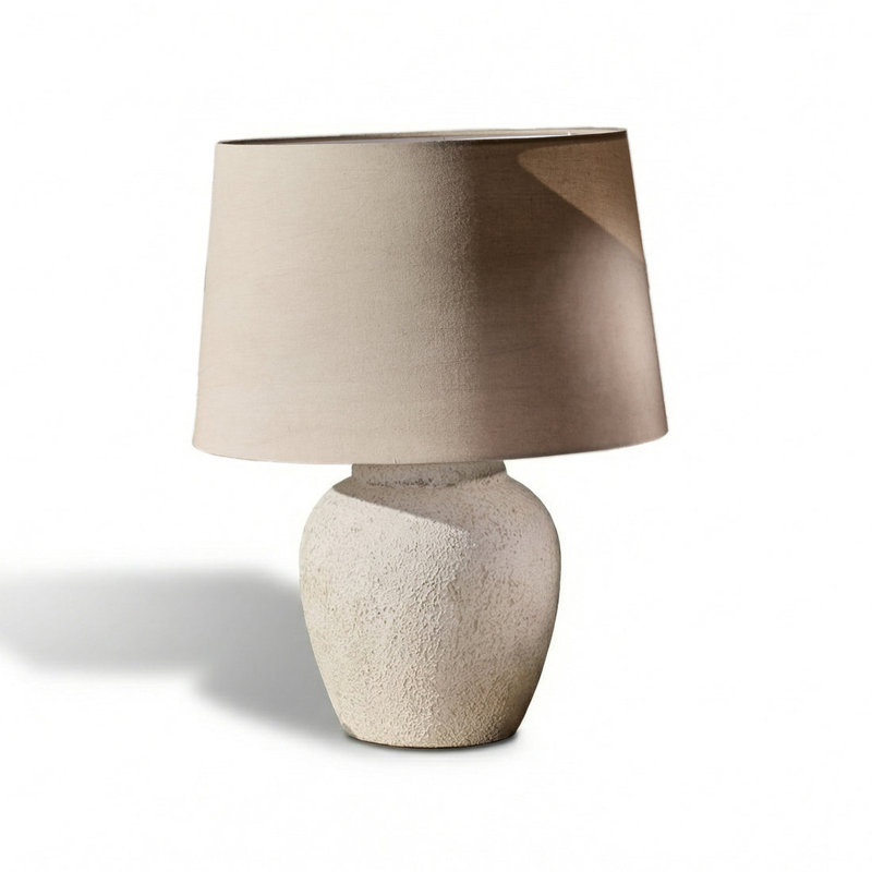 Ceramic Lamp, Taupe, Yes
