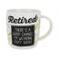 Enesco Our Nom Is Mud Retirement 12 oz. Ensemble de tasses à café et chaussettes floues Bone China