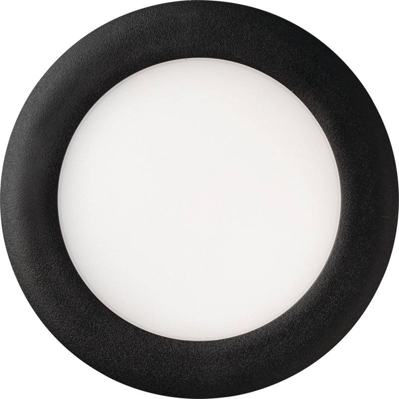 Wafer 6-Inch Matte Black LED Downlight with Switchable White Technology