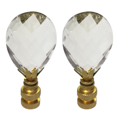 Diamond Swiss Cut K9 Crystal Lamp Finial