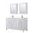 Daria 60'' Double Bathroom Vanity with Carrara Marble Top-97961478-97961483