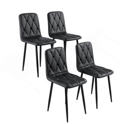 Modern Velvet Dining Chairs Set Of 4 With Sturdy Metal Legs And Ergonomic Design