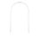 Coletin Metal Indoor Outdoor Arched Garden Arbor with Lattice Work Sides