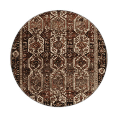 Turkish Brown Indoor and Outdoor Area Rug