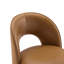 Chaise rembourrée en cuir véritable Neta