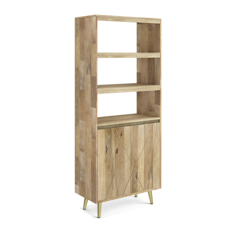 Jager - Bibliothèque avec portes - Naturel