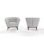 Fauteuil d'appoint rembourré Verduzco, gris clair