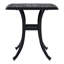 Anne Square Metal Outdoor Side Table With Umbrella Hole , 52cm cm W 52cm cm D