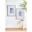De 2 œuvres d'art murales avec crayon, 24 po x 32 po, motifs de portes ornées, article en plastique argenté décorations 24 po x 32 po, embellissement