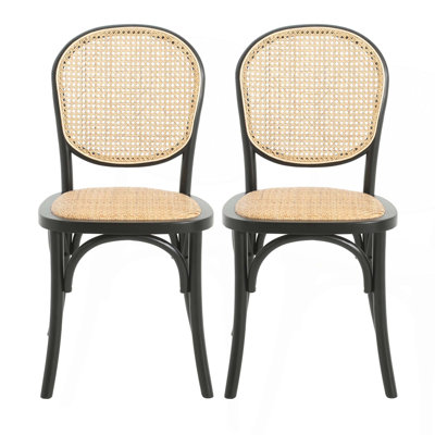 Dining Chairs Set of 2,Rattan Side Accent Chairs,Dining Living Room Kitchen Chairs