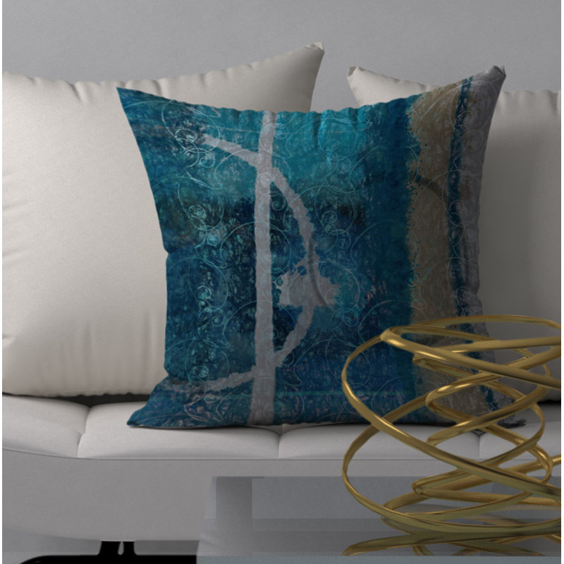 Charmante housse de coussin et insert, 18 po x 18 po