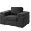 Chaise avec accoudoirs en tissu Gianna-280446366