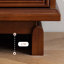 Armoire d'appoint en bois manufacturé brun foncé