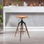 Tabouret de bar pivotant à hauteur réglable, tabourets de bar à hauteur de comptoir avec chaises en métal à hauteur de comptoir avec repose-pieds pour la cuisine et la salle à manger-1017718455