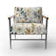Chaise avec accoudoirs rembourrée Botanical-1200202711
