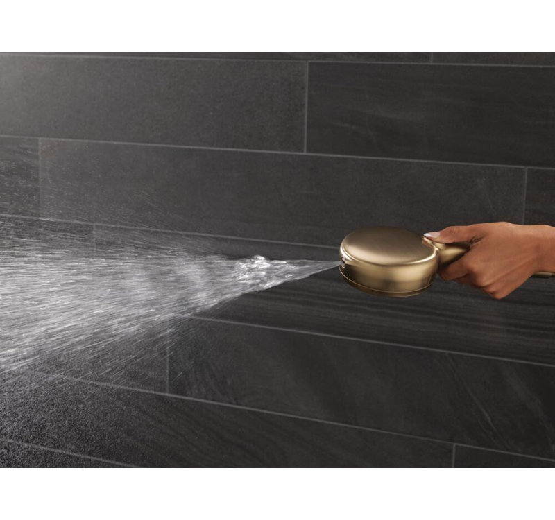 Pomme de douche à 7 jets ProClean, douchette à jet haute pression, Bronze champagne Lumicoat