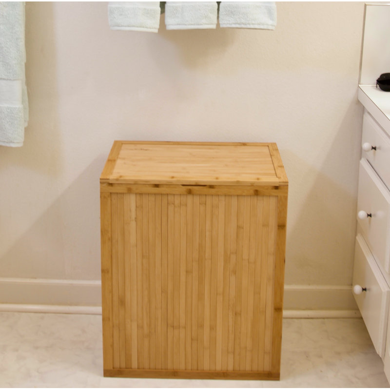 Laundry Hamper with Handles, Natural