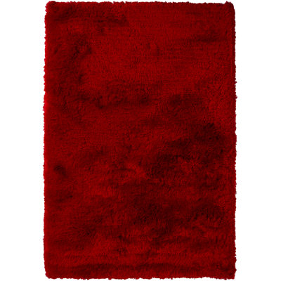 Naya Hand Loomed Area Rug in Red
