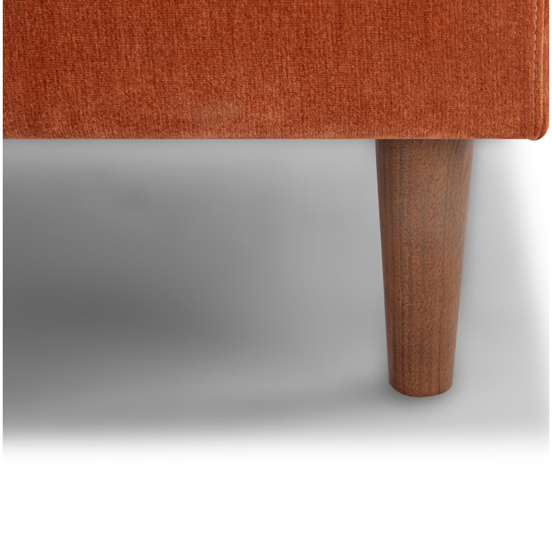 Canapé modulaire à méridienne rembourré Laguna, Orienté à gauche (vu de face), Rust Performance Chenille