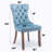 Friedrun Velvet Dining Chair Tufted Dining Room Chair with Solid Wood Leg-827450015