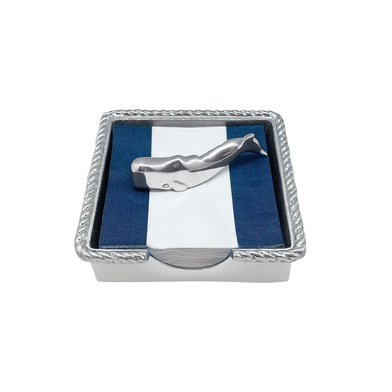High Seas Nantucket Whale Rope Napkin Holder