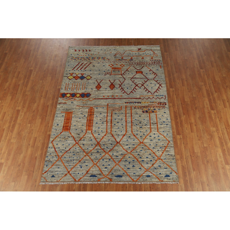 Tapis oriental marocain fait à la main 7 x 10