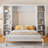 Queen Size Murphy Bed With Desk And Bookshelf (Bookshelf)