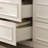 74.8'' H 3-Drawer Glass and Wood Armoire
