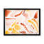 Éléments graphiques rétro en orange et jaune I - peinture sur toile-67232880-67232895