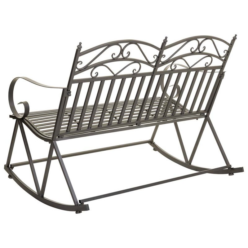ARIAUNA IRON GARDEN BENCH, Brown