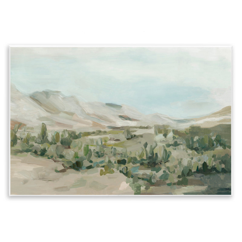 Plaque murale paysage désert majestueux, design par Hannah Dawson, H 13 po x l 19 po