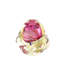 Toulose European Art Glass Vase Ruby