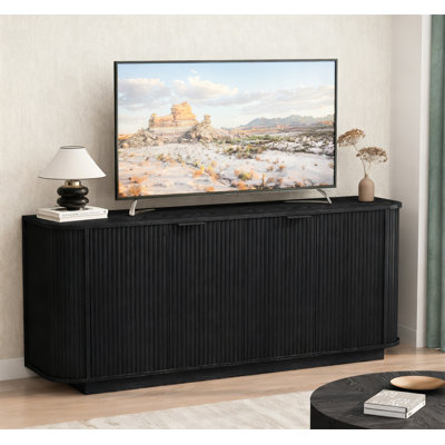 63" Double-Door Wavy Storage Sideboard