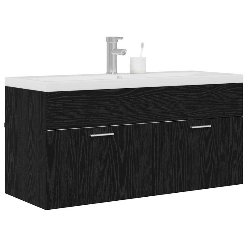Bathroom Vanity with Basin, Black