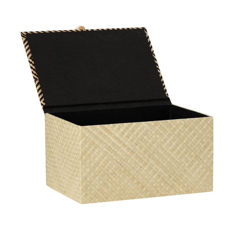 Ensemble de 2 boîtes décoratives en bois faites à la main Comaneci