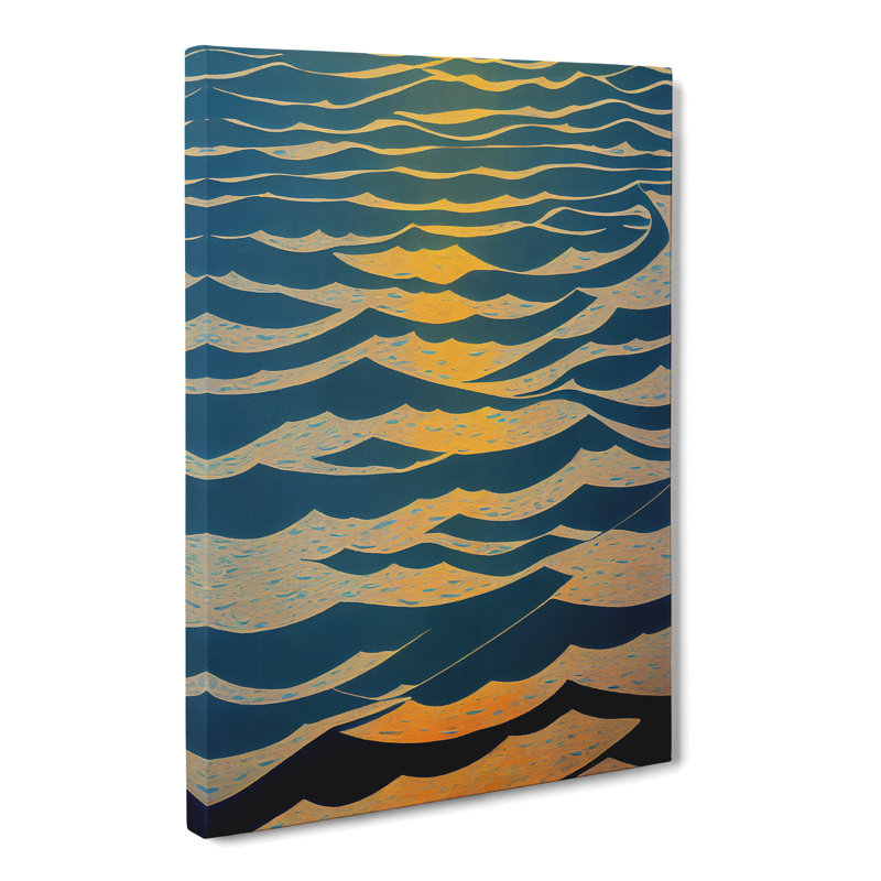 Unique Ocean Abstract Vol.5 - Wrapped Canvas, 60cm H x 40cm W x 3cm D